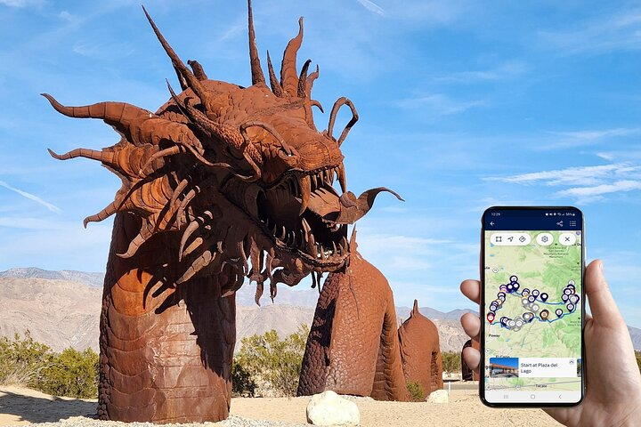 The dragon sculpture in Borrego Springs